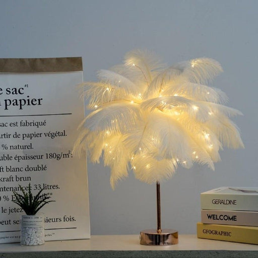 White Palm Feathery Original Tree Lights