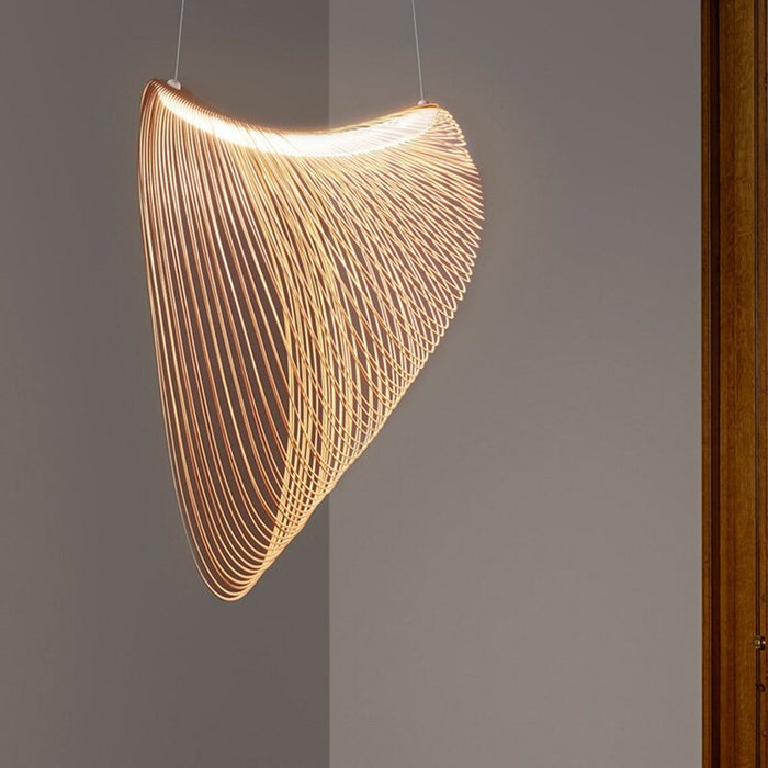 Nordic Wooden Deformation LED Chandelier Lamp