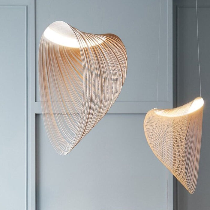 Nordic Wooden Deformation LED Chandelier Lamp