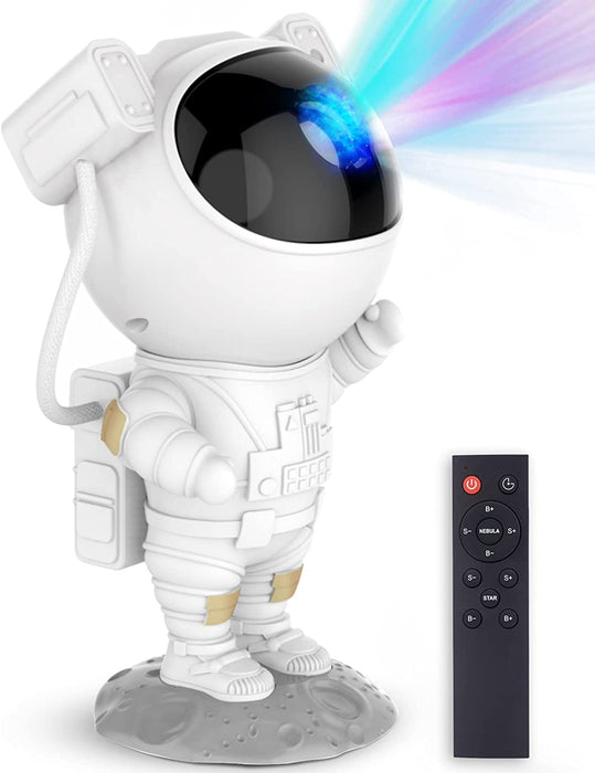 Astronaut Star Projector Night Light Space Projector, Galaxy Starry Nebula Ceiling Projection Lamp with Timer