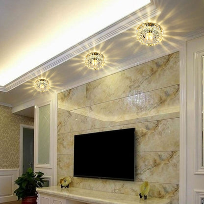 Dimmable Elegant Crystal LED Ceiling Light