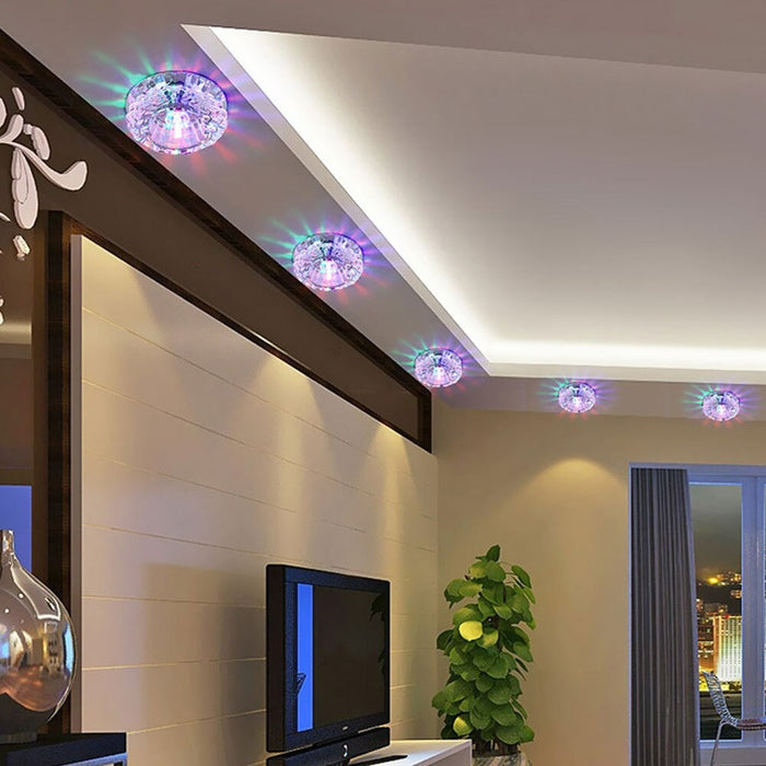 Dimmable Elegant Crystal LED Ceiling Light