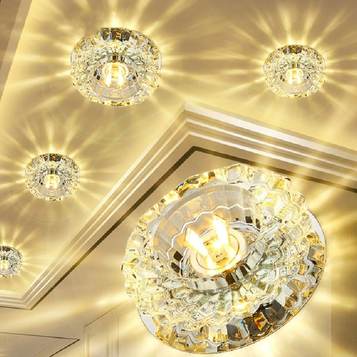 Elegant Crystal LED Ceiling Light