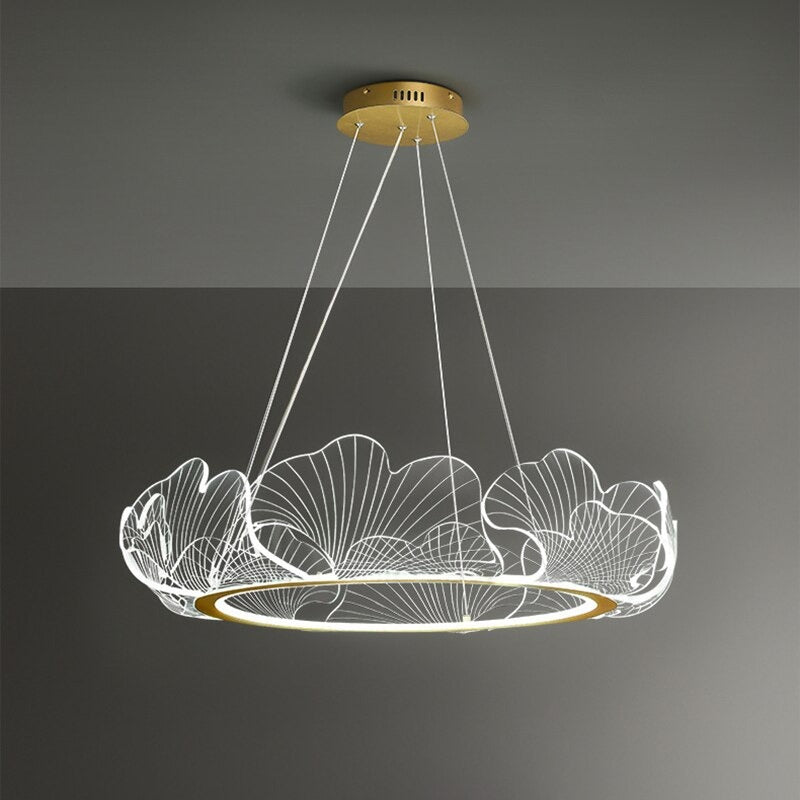 Modern Lotus Leaf LED Chandelier