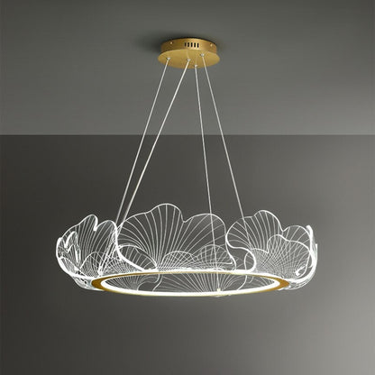 Modern Lotus Leaf LED Chandelier