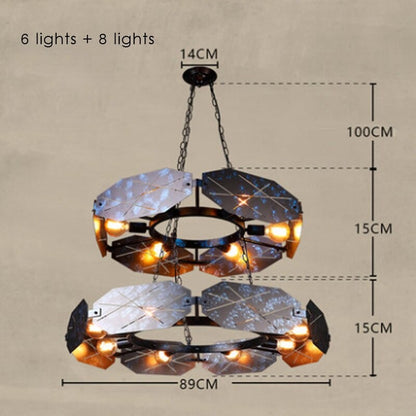 Loft Retro Industrial Wrought Iron Pendant Lamp