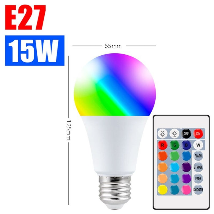 E27 Smart Control Lamp RGB Bulb