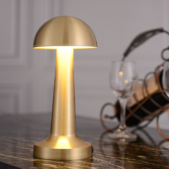Metal Mushroom Charging Touch Desk Lamp