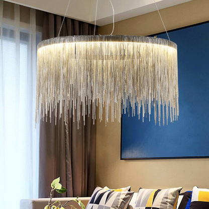 Modern Iron Chain LED Pendant Light