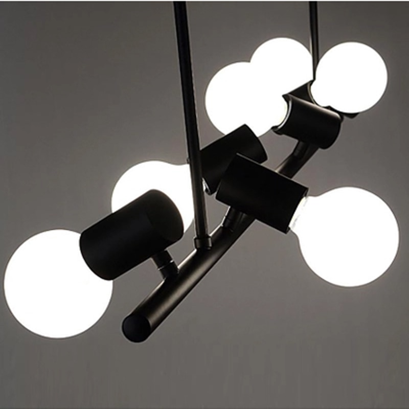 Modern White Black Iron Pendant Lamp