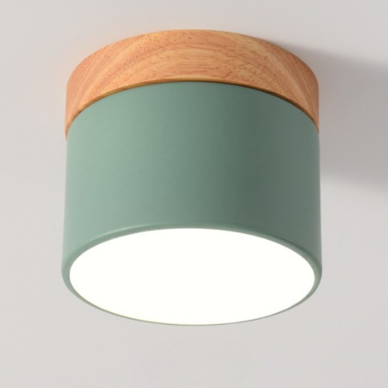 Nordic Wood Modern LED Ceiling Light