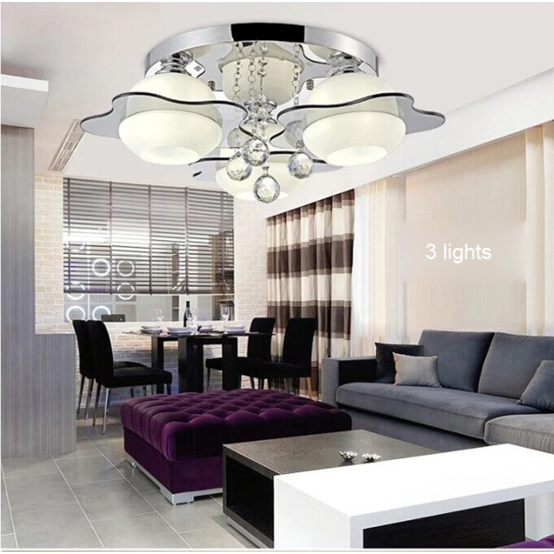 Luxury Crystal Round LED Ceiling Lamp