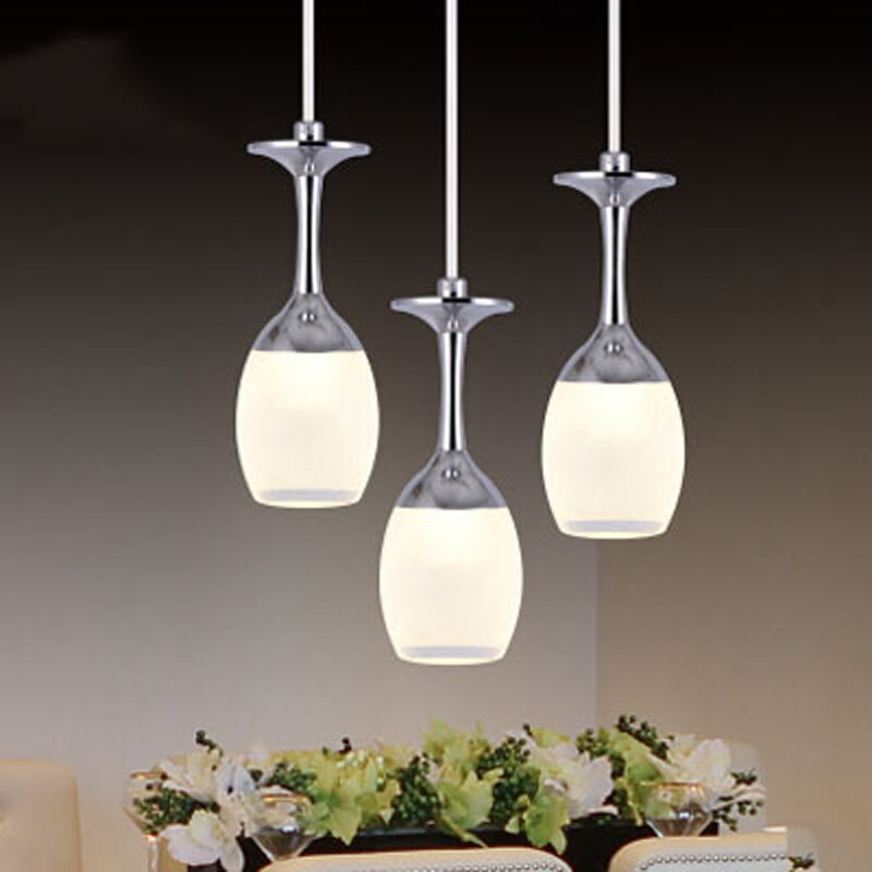 Modern Wine Glass LED Ceiling Lamp