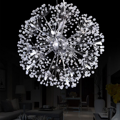 Modern Hanging K9 Crystal Pendant Light