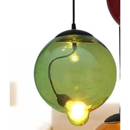 Creative Vintage Style Colorful LED Pendant Lamp