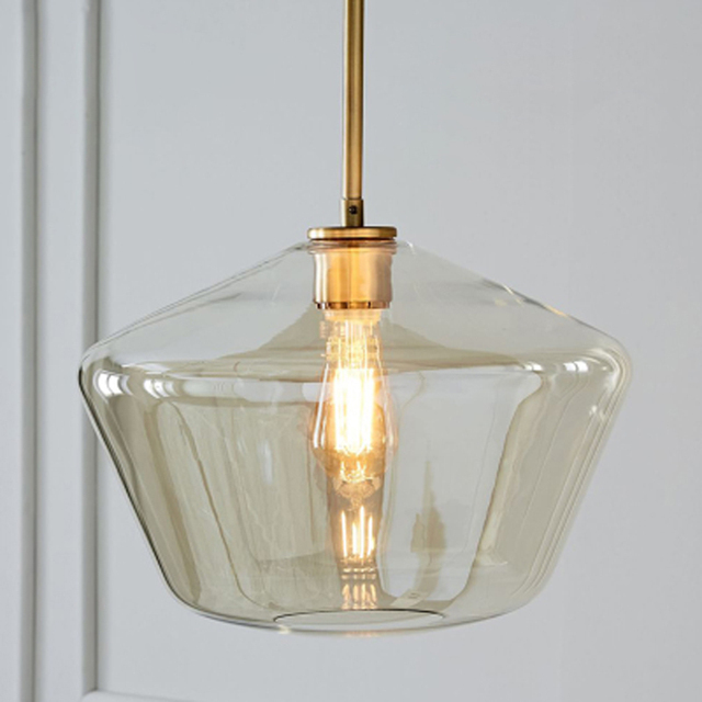 Nordic Glass Single E27 Pendant Lamp