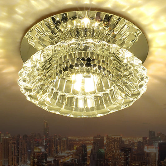 Modern Embedded Crystal LED Hallway Ceiling Light