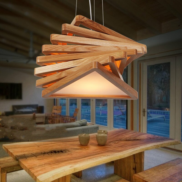 Modern Wooden Pendant Light