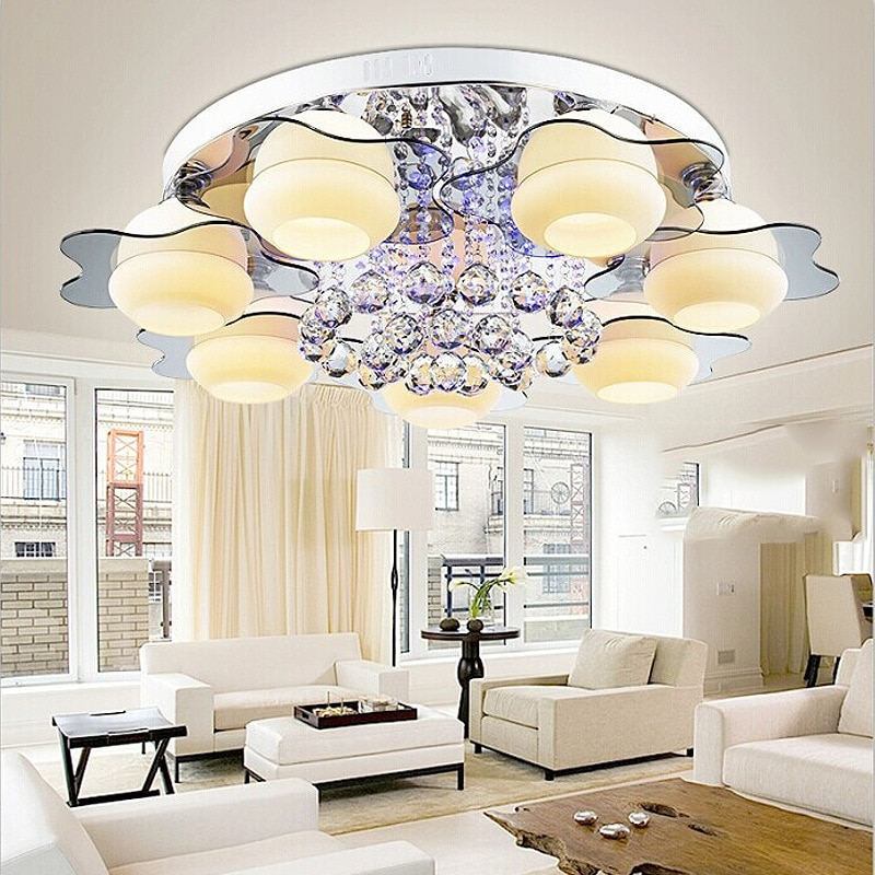 Luxury Crystal Round LED Ceiling Lamp