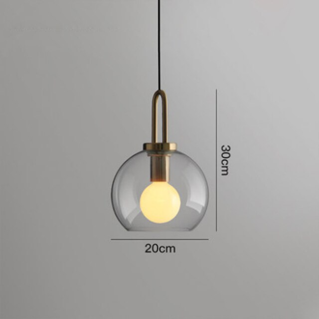 Modern Glass Ball Single Pendant Lamp