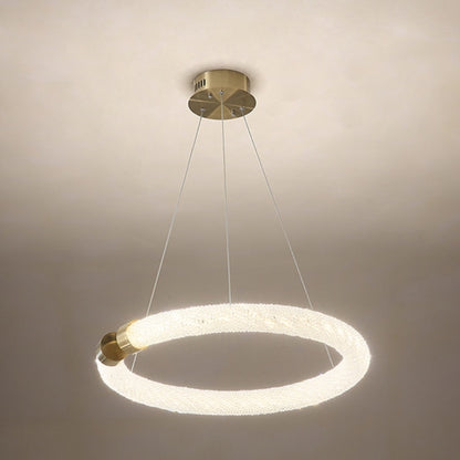 Modern K9 Crystal Ring Chandelier