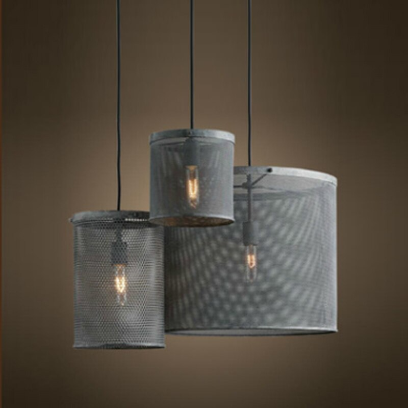 American Rust Iron E27 Bulb Pendant Lighting