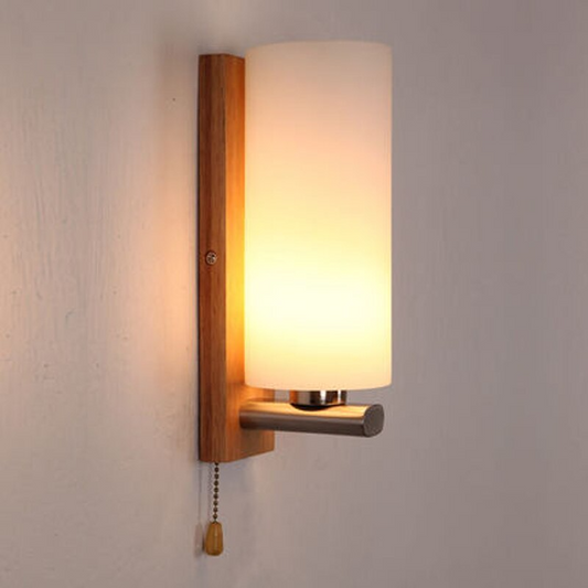 Creative Fashion Wood Vanity Mirror Lights Wall Lamp