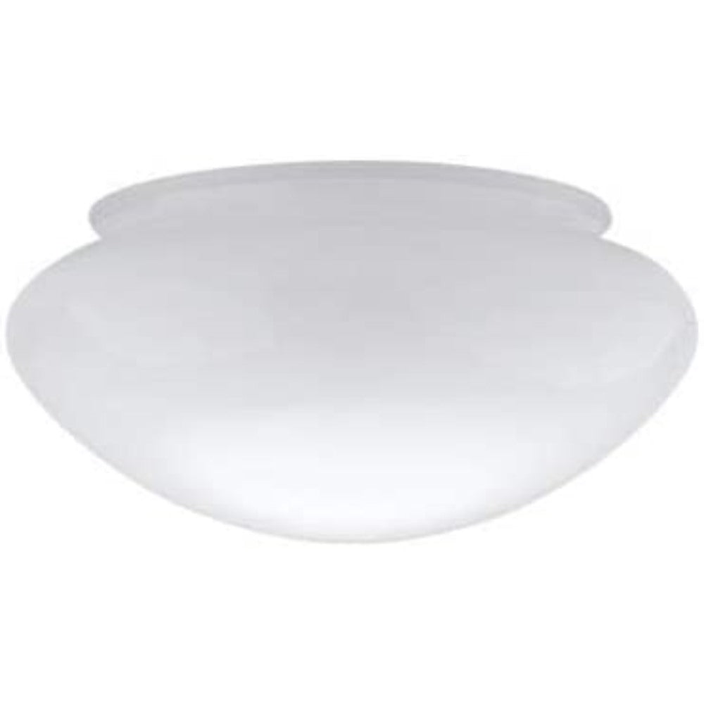 White Classic Globe Replacement Mushroom Glass Shade