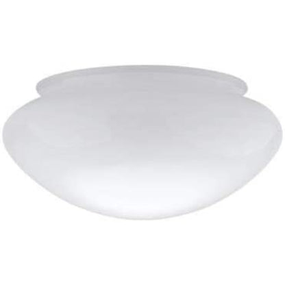 White Classic Globe Replacement Mushroom Glass Shade