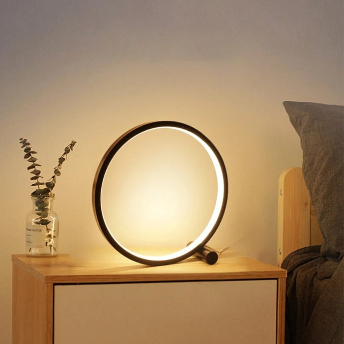LED Bedroom Circular Desk Lamps