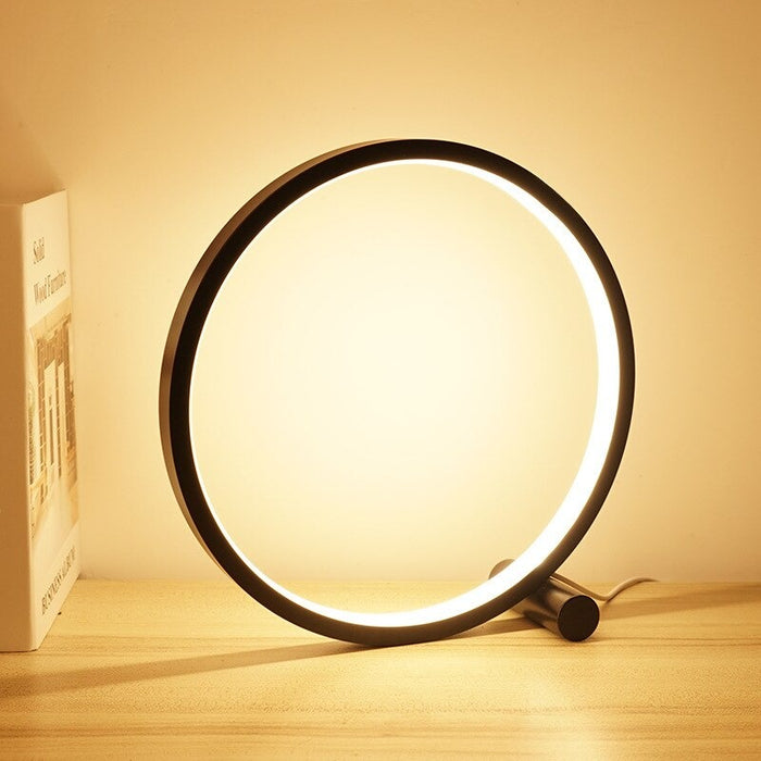 LED Bedroom Circular Desk Lamps