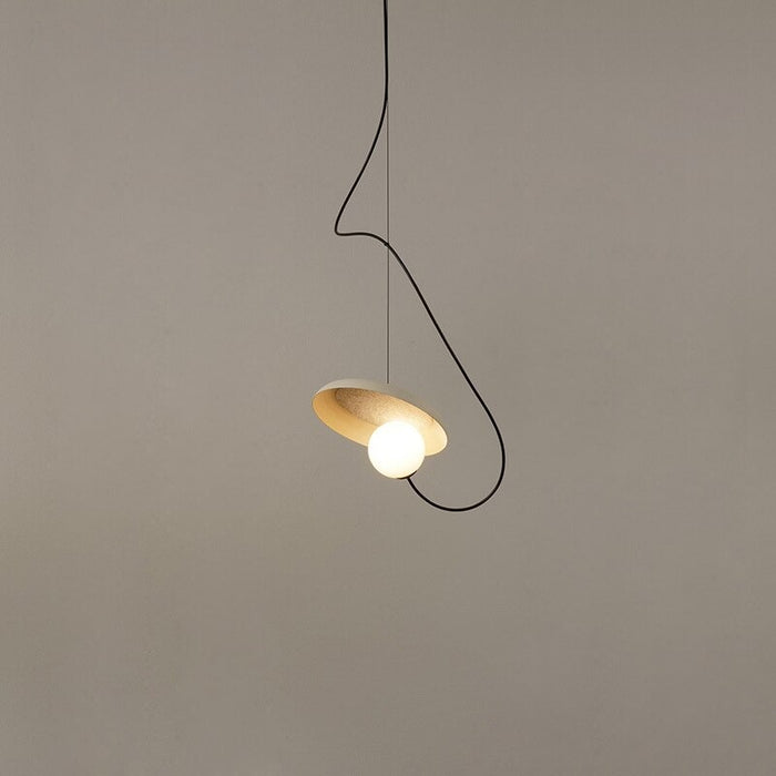 Modern Single Painted Metal Pendant Lamp