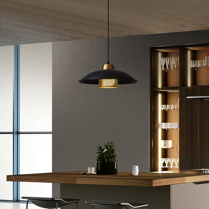 Modern Minimalist Black Metal Paint Pendant Lamp