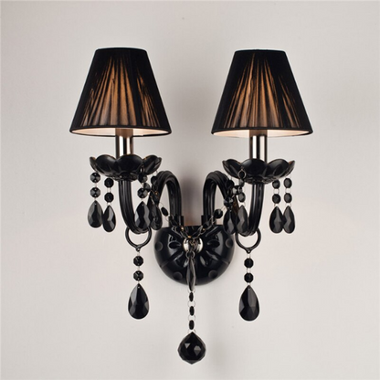 American Classic Black Cloth Cover Wall Lamp