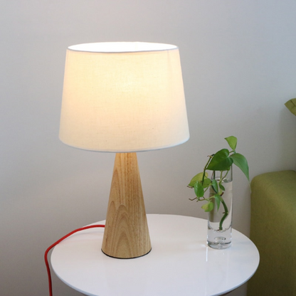 The Rubber Wood E27 Desk Lamp