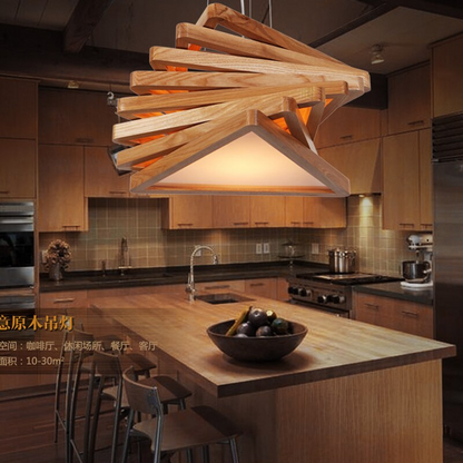 Modern Wooden Pendant Light