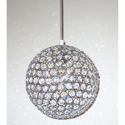 Crystal Round Ball LED Pendant Light