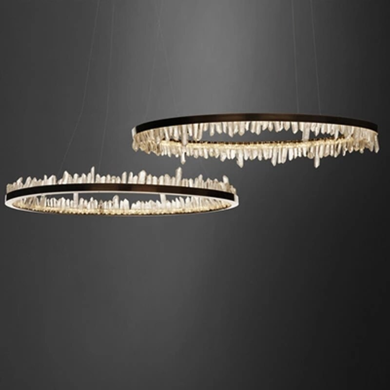 Modern Round Crystal Pendant Lamp