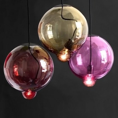 Creative Vintage Style Colorful LED Pendant Lamp