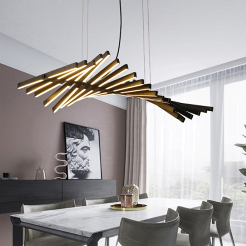 Creative Fish Bone Shape LED Chandelier Lamp