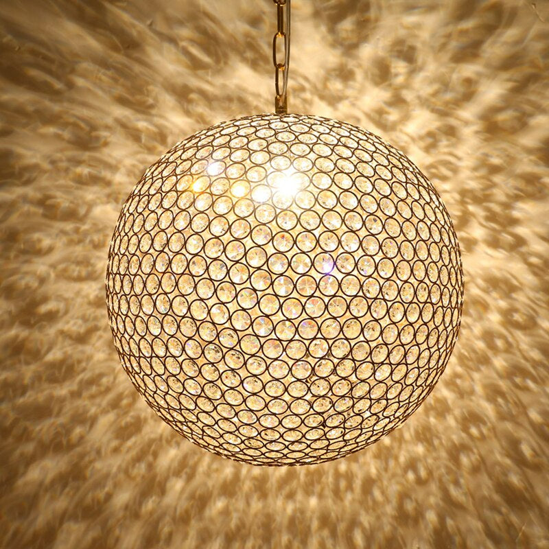 Modern Dining Room Golden Hanging Lamp