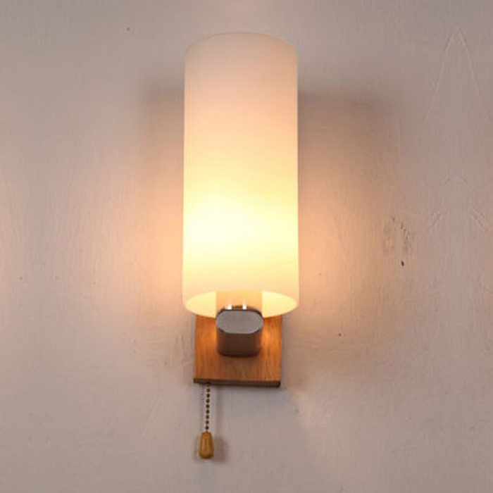 Creative Fashion Wood Vanity Mirror Lights Wall Lamp