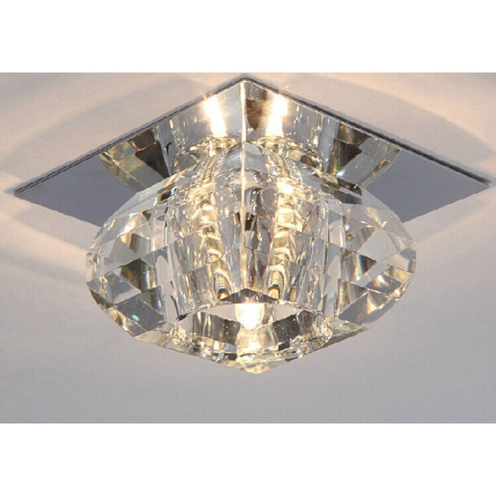 3W Square Crystal Aisle LED Ceiling Lamp
