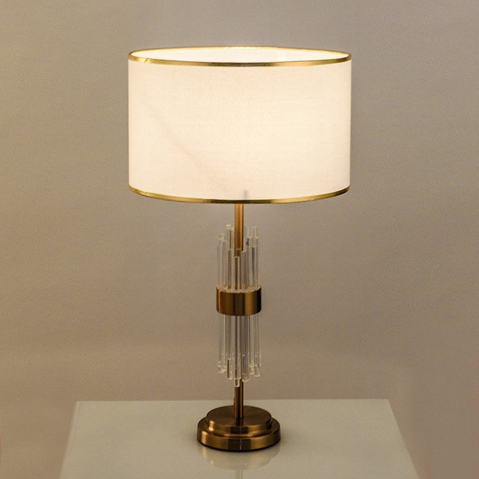 Transparent Glass Crystal Design Table Lamp