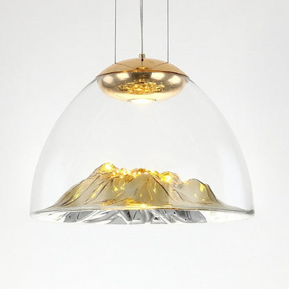 Mountain Sculpture Ceiling Light Fixture