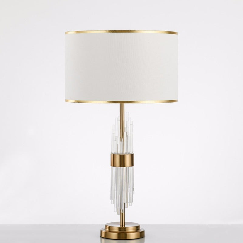 Transparent Glass Crystal Design Table Lamp