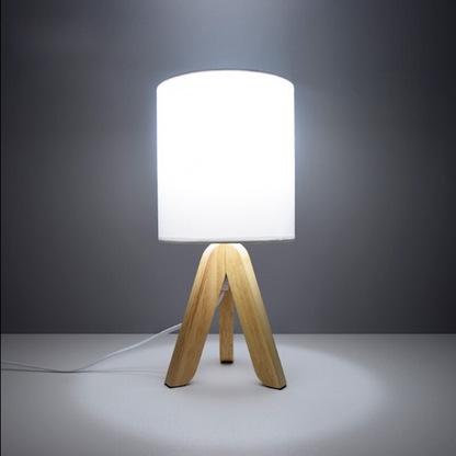 Nordic Tripod Wooded Table Lamp