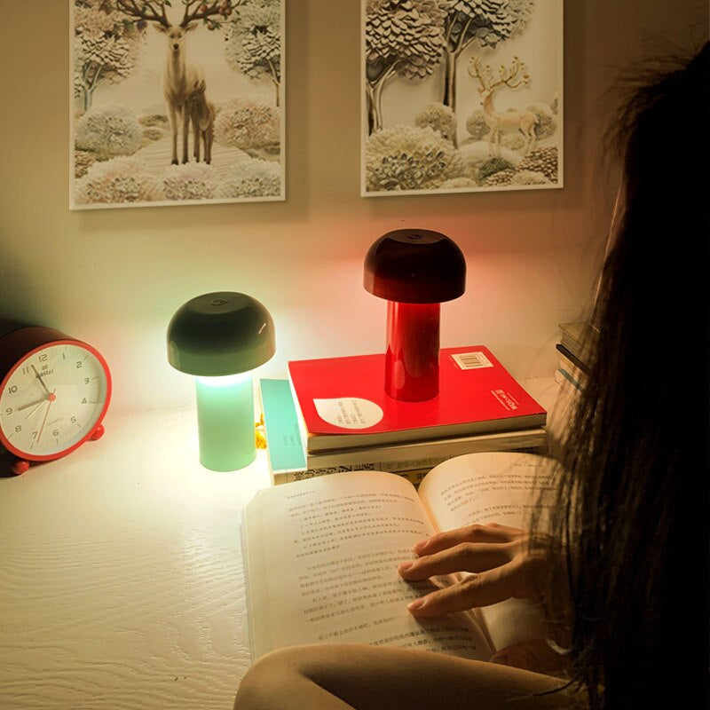 Rechargeable Mini Mushroom Table Lamp