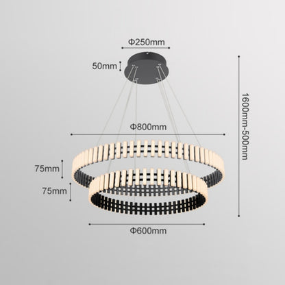 Modern Duplex LED Dimming Chandelier