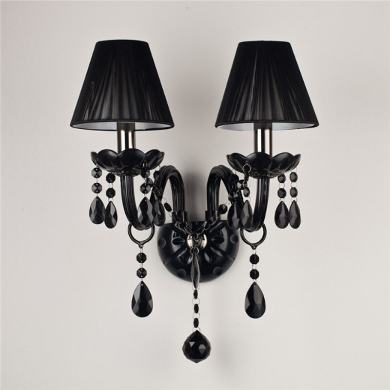 American Classic Black Cloth Cover Wall Lamp